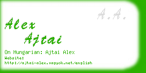 alex ajtai business card